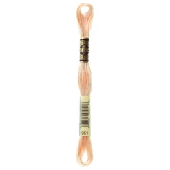 Fil mouliné à broder DMC - 8m - 951 - beige cachemire