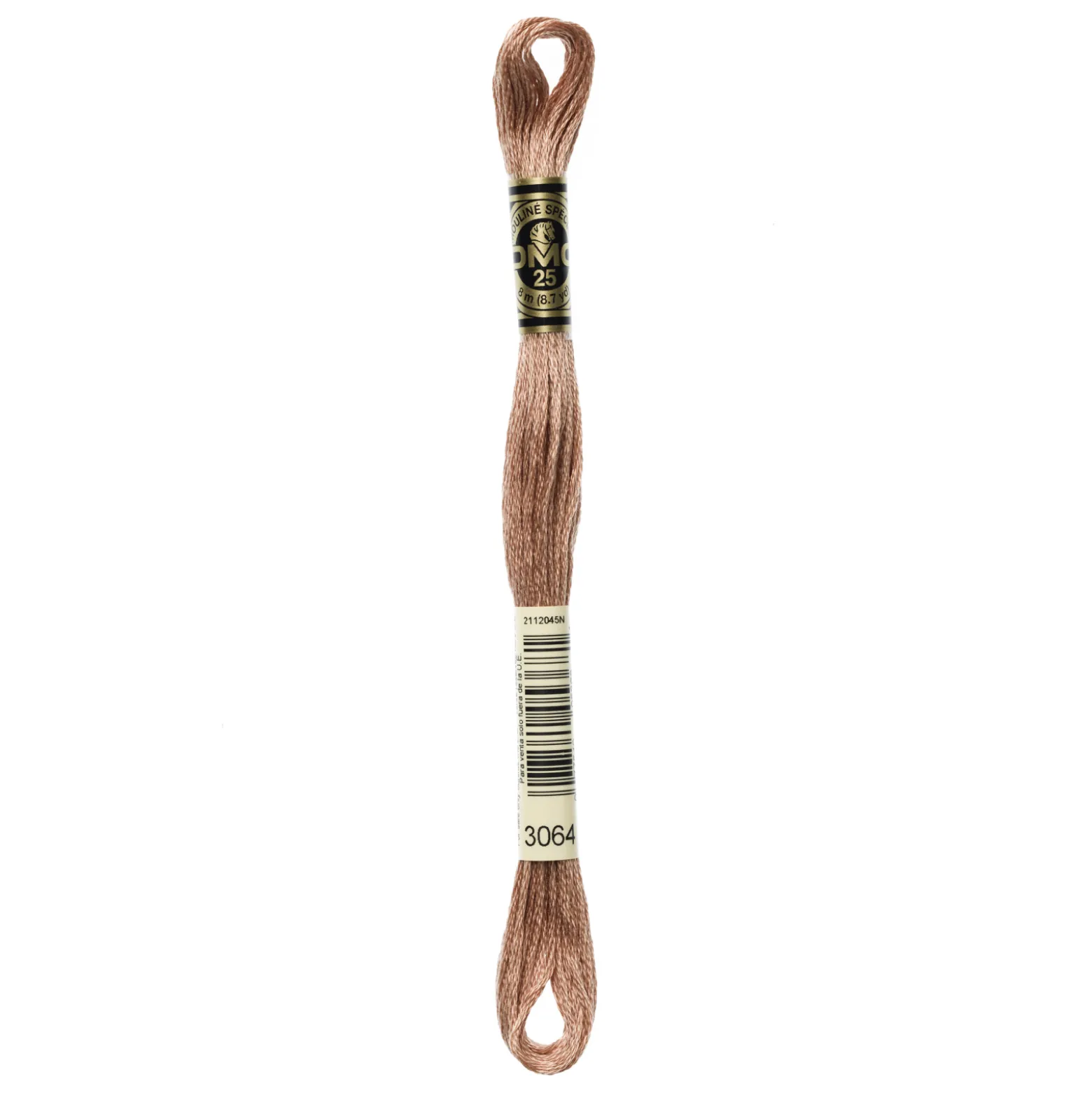 Fil mouliné à broder DMC - 8m - 3064 - beige foncé