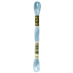 Fil mouliné à broder DMC - 8m - 800 - bleu ciel