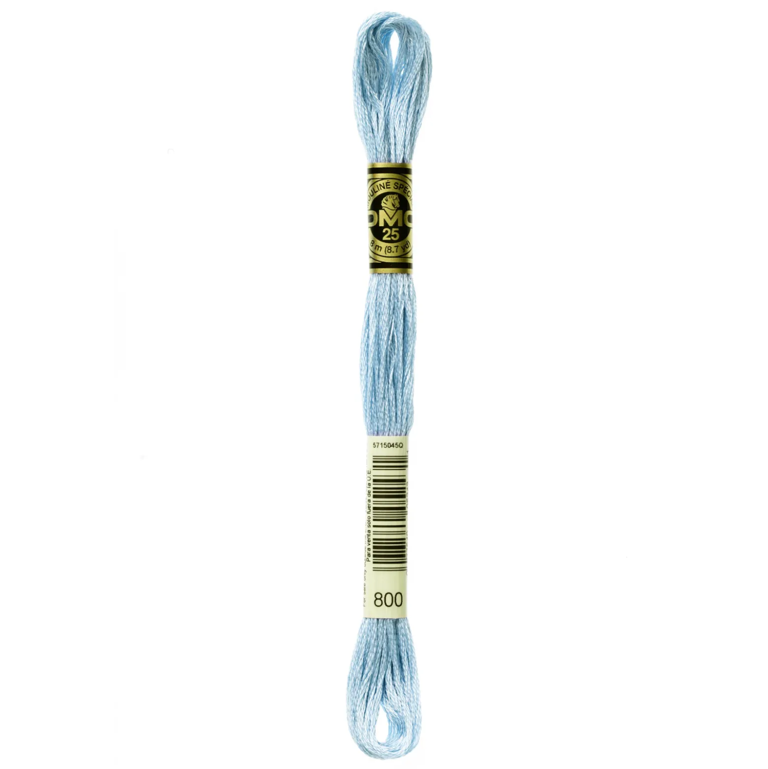 Fil mouliné à broder DMC - 8m - 800 - bleu ciel
