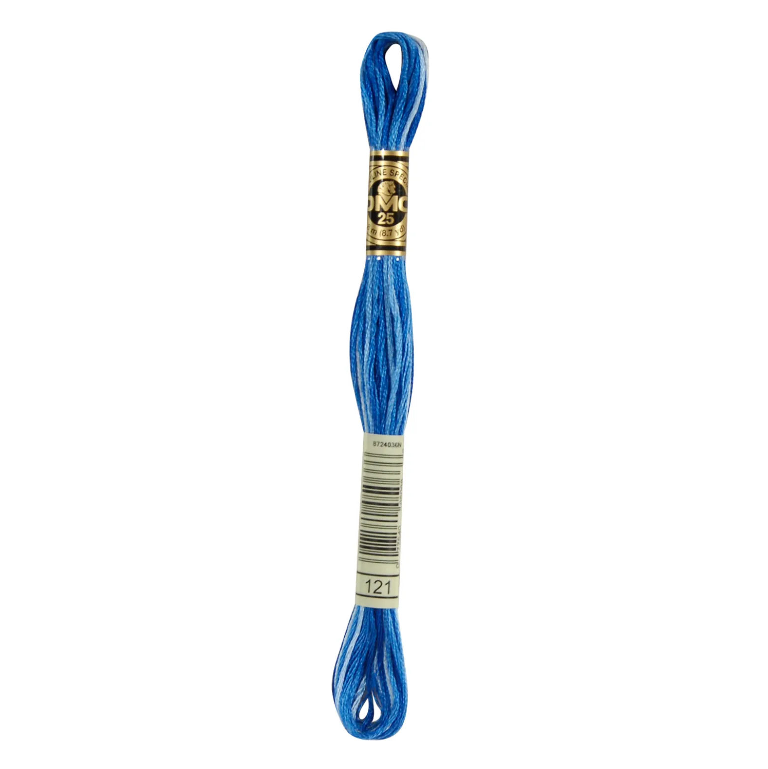 Fil mouliné à broder DMC - 8m - 121 - bleu cyclades ombré