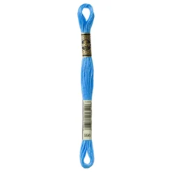 Fil mouliné à broder DMC - 8m - 996 - bleu des mers du Sud