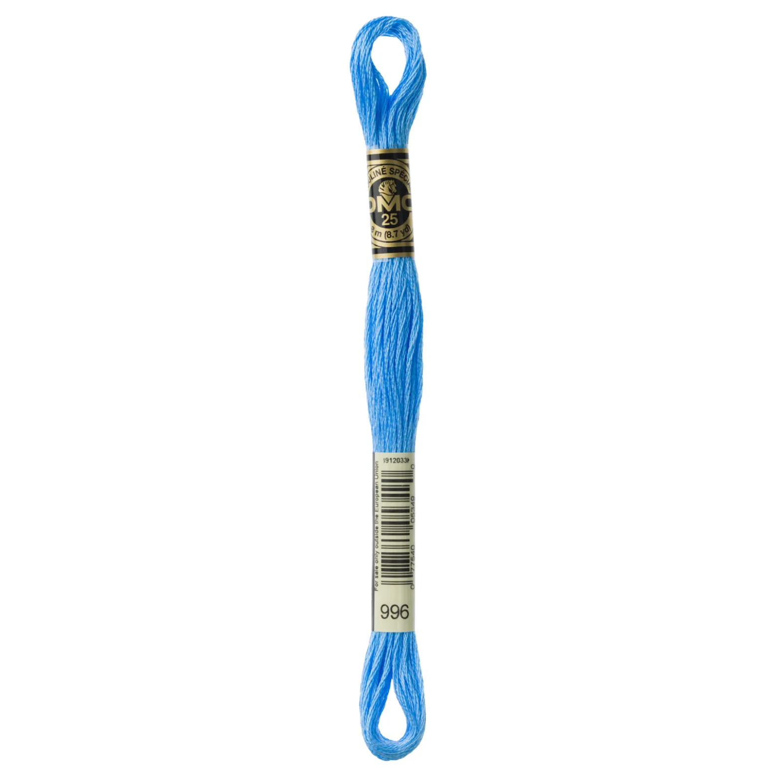 Fil mouliné à broder DMC - 8m - 996 - bleu des mers du Sud
