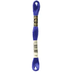 Fil mouliné à broder DMC - 8m - 792 - bleu de Chine
