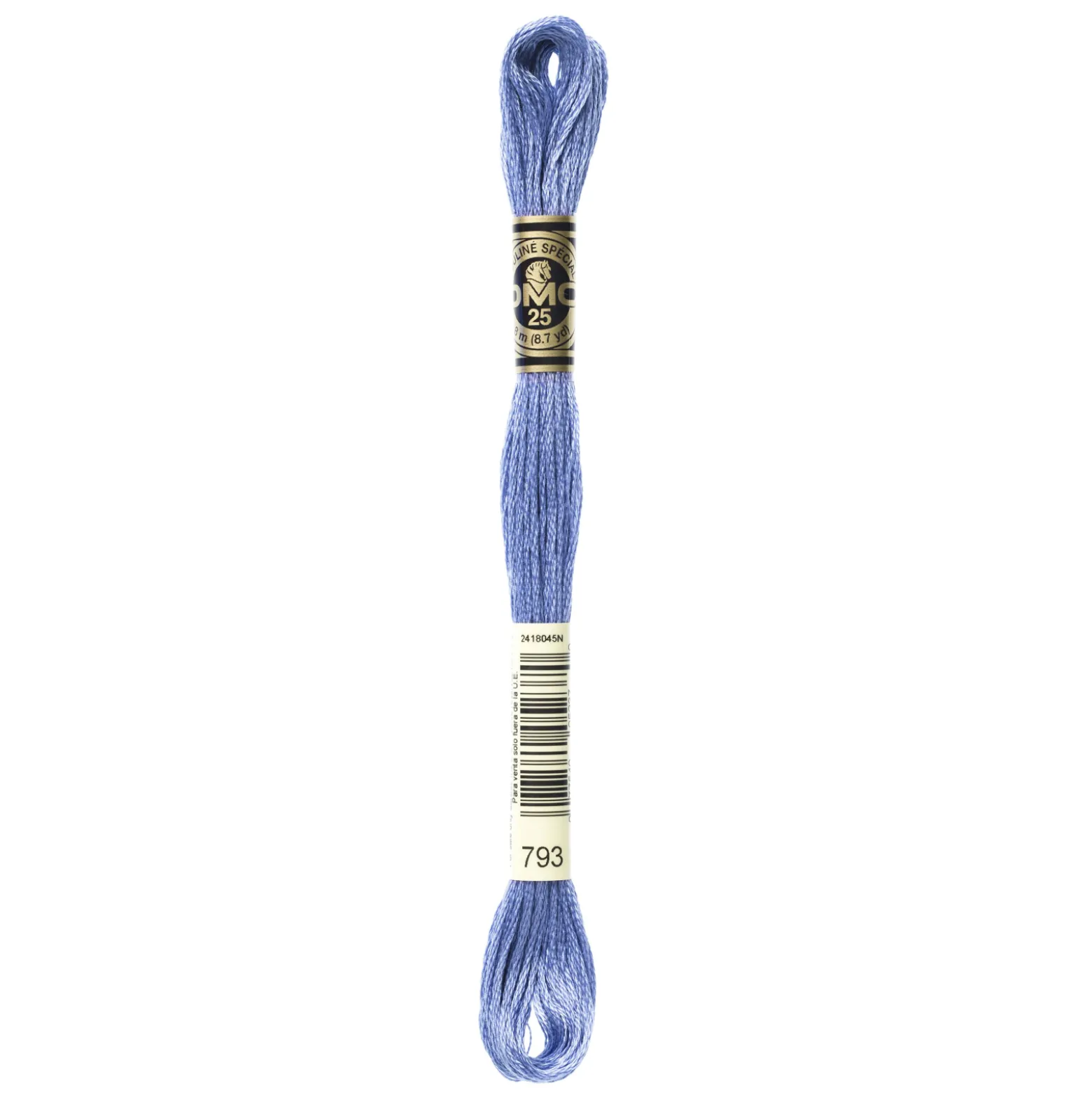 Fil mouliné à broder DMC - 8m - 793 - bleuet