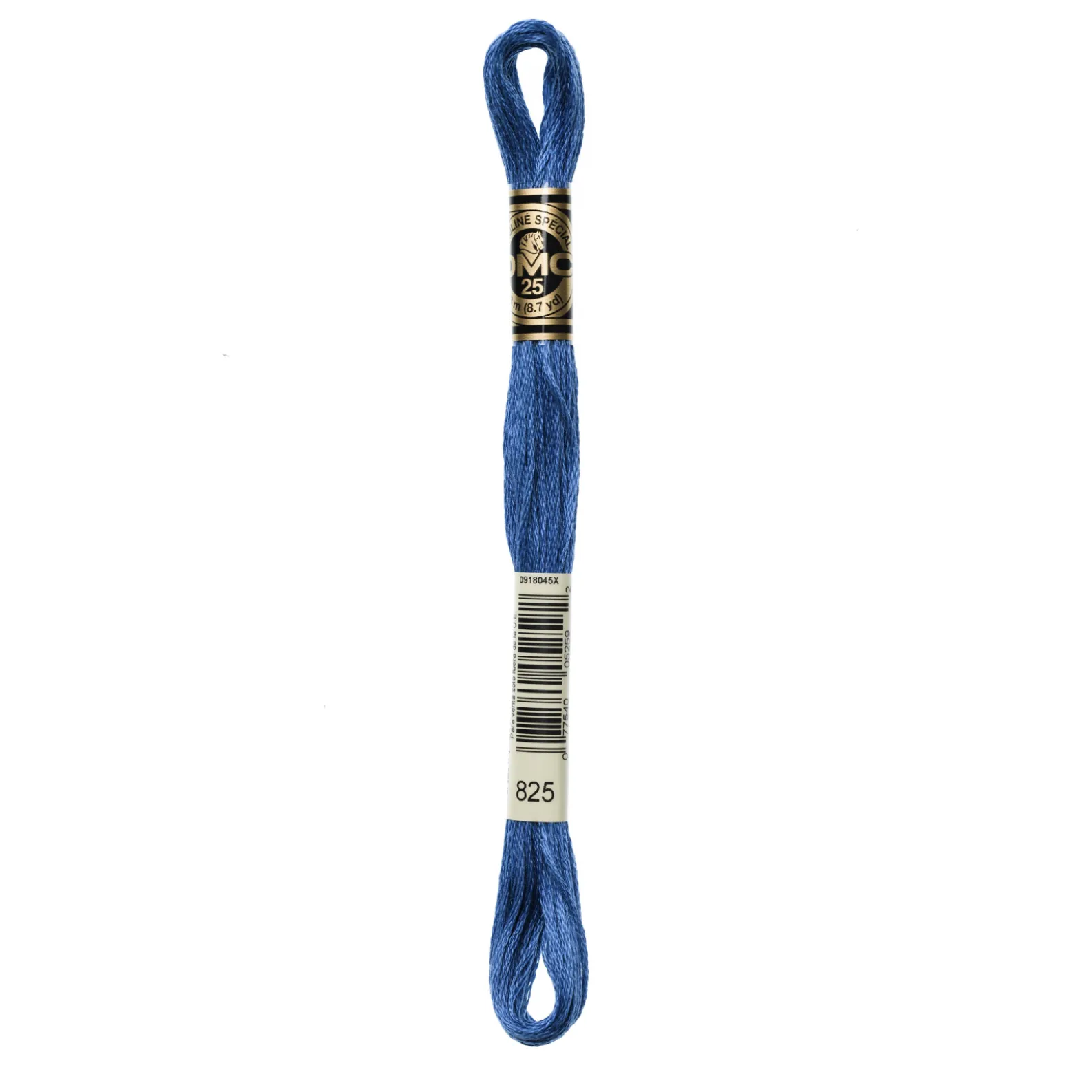 Fil mouliné à broder DMC - 8m - 825 - bleu gentiane