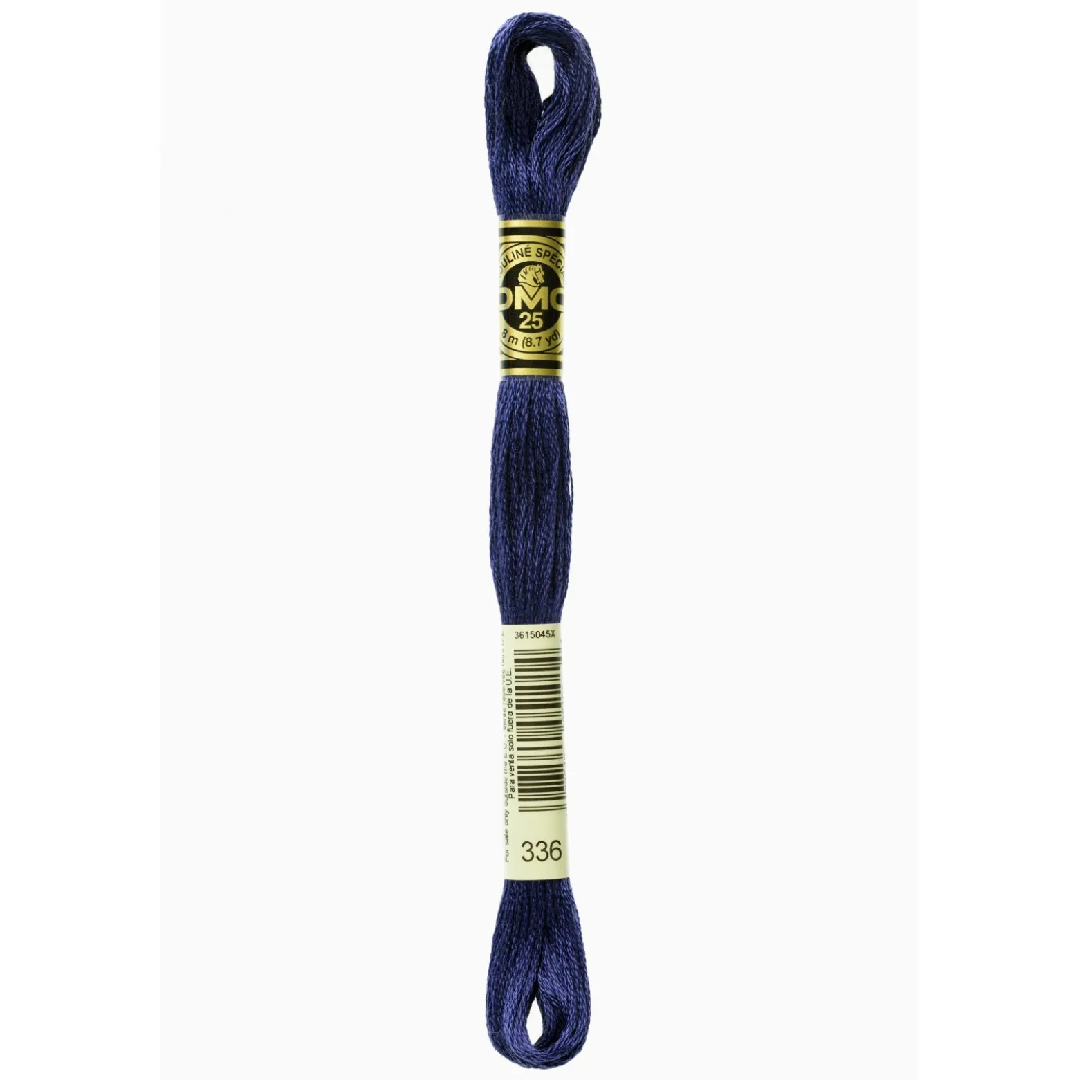 Fil mouliné à broder DMC - 8m - 336 - bleu indigo