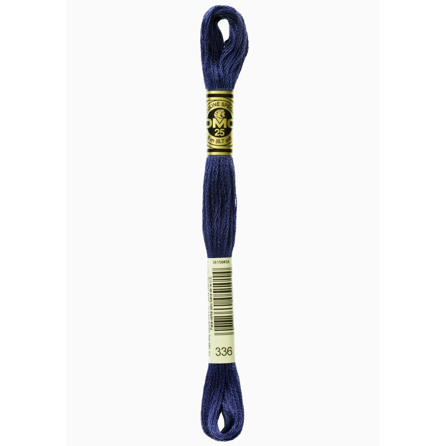 Fil mouliné à broder DMC - 8m - 336 - bleu indigo