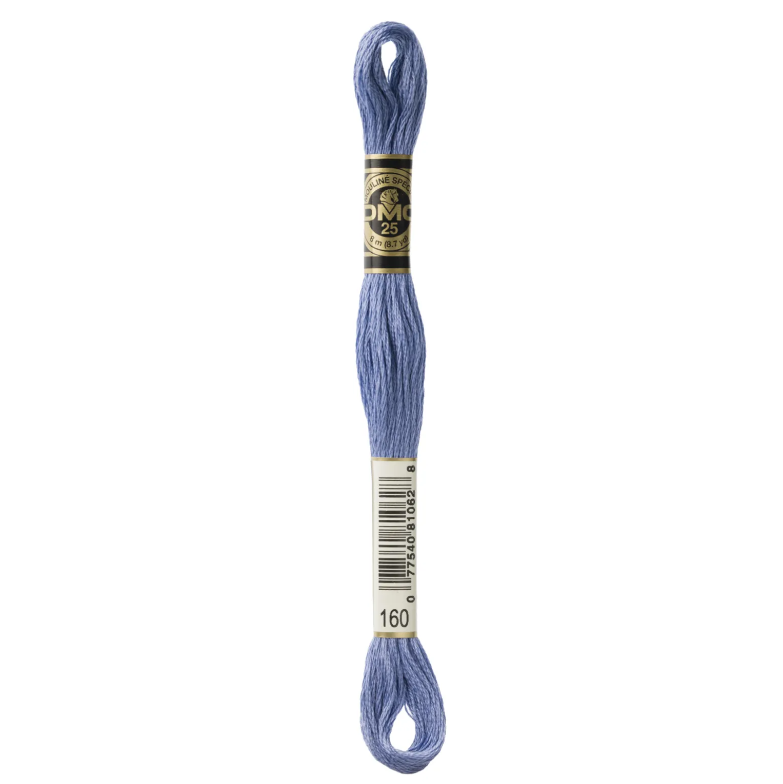 Fil mouliné à broder DMC - 8m - 160 - bleu orage