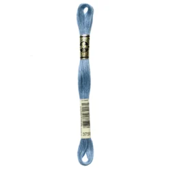Fil mouliné à broder DMC - 8m - 3755 - bleu pastel