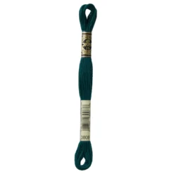 Fil mouliné à broder DMC - 8m - 3808 - bleu pétrole