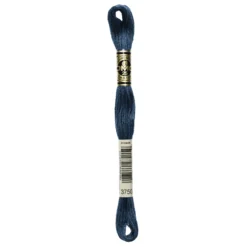 Fil mouliné à broder DMC - 8m - 3750 - bleu pétrole foncé