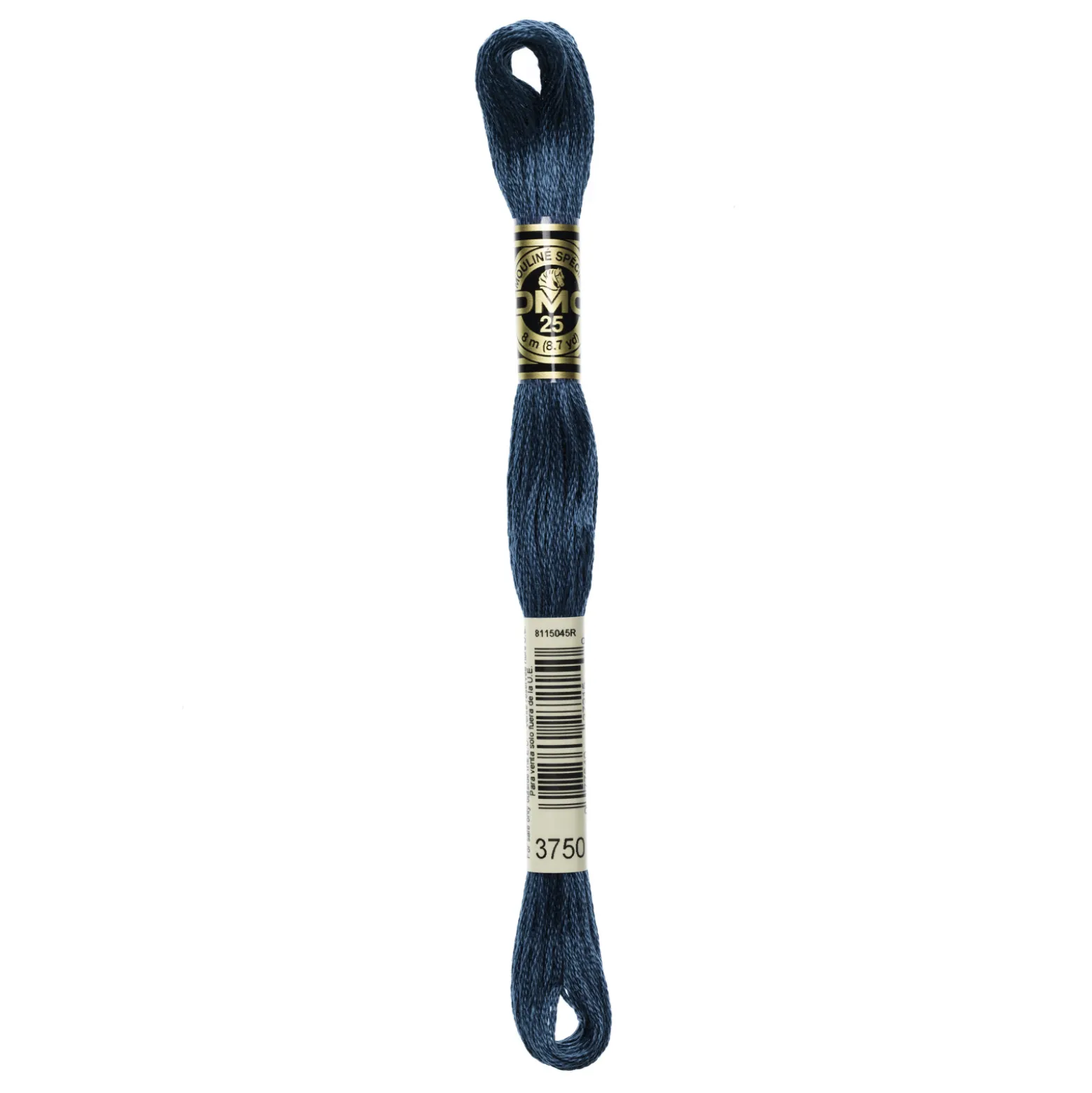 Fil mouliné à broder DMC - 8m - 3750 - bleu pétrole foncé