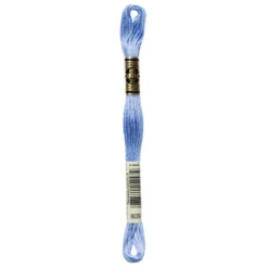 Fil mouliné à broder DMC - 8m - 809 - bleu tendre