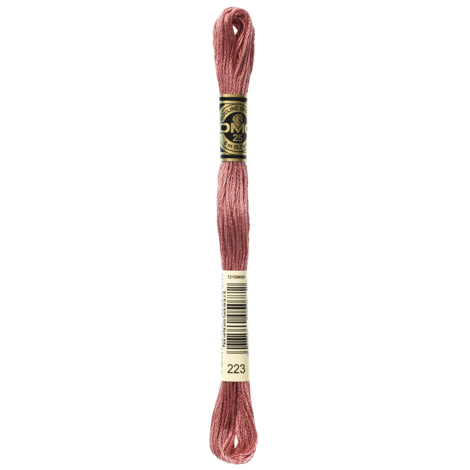 Fil mouliné à broder DMC - 8m - 223 - bois de rose