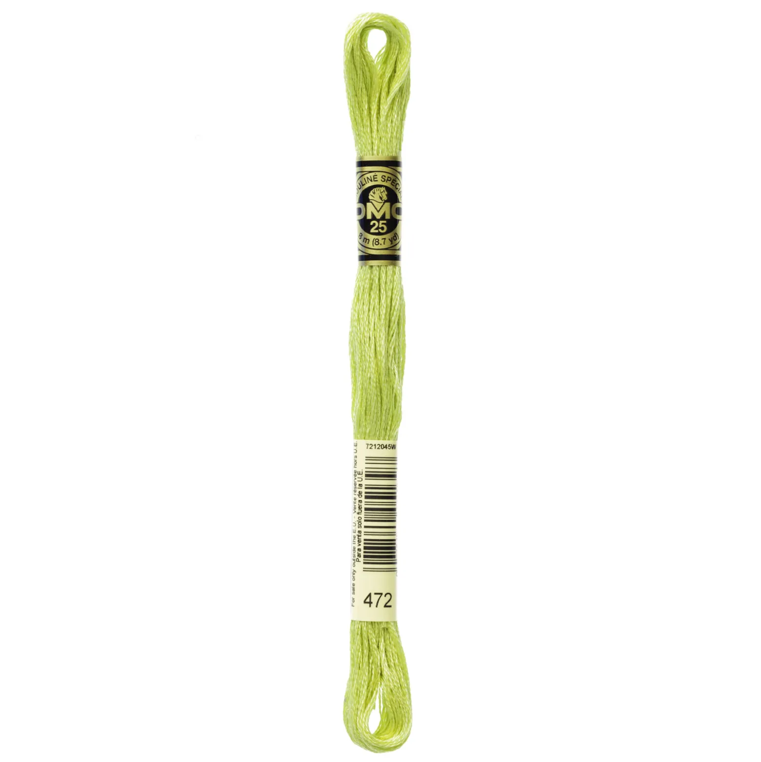 Fil mouliné à broder DMC - 8m - 472 - bourgeon vert