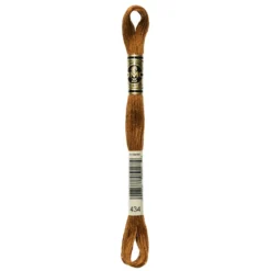 Fil mouliné à broder DMC - 8m - 434 - brun cigare