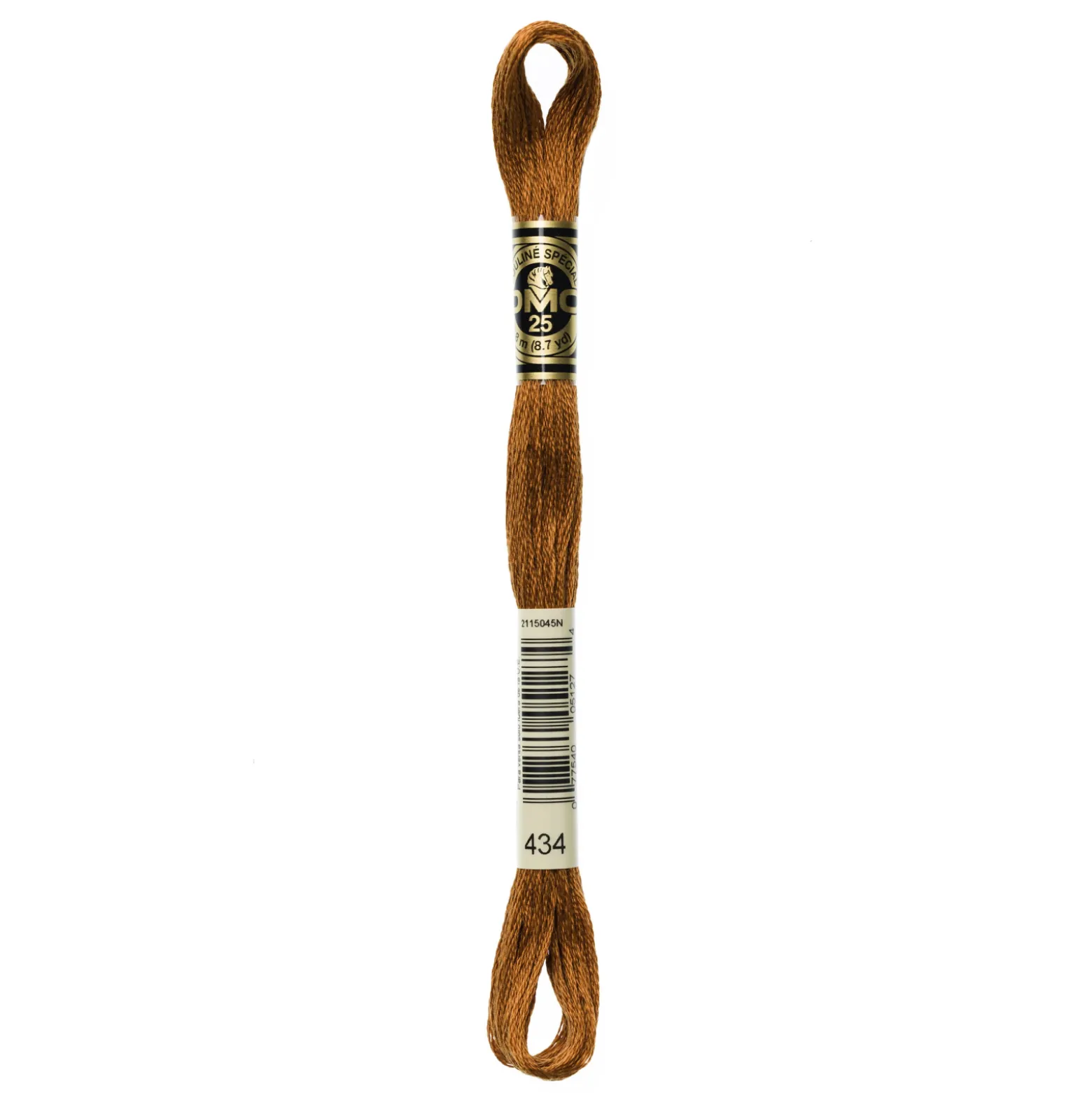 Fil mouliné à broder DMC - 8m - 434 - brun cigare