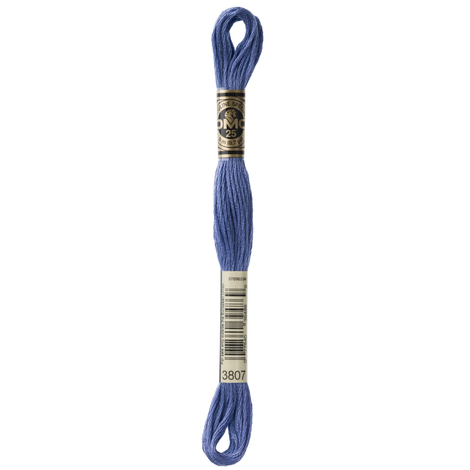 Fil mouliné à broder DMC - 8m - 3807 - campanule bleue