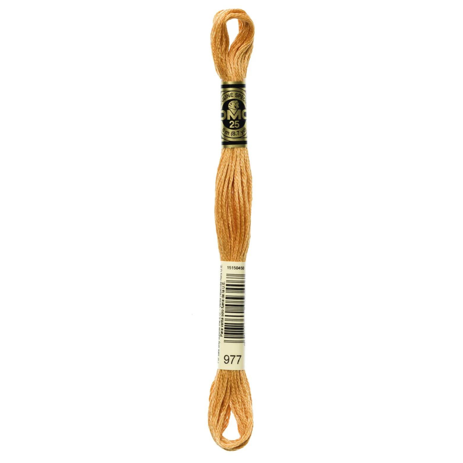 Fil mouliné à broder DMC - 8m - 977 - caramel