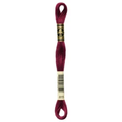 Fil mouliné à broder DMC - 8m - 815 - cerise