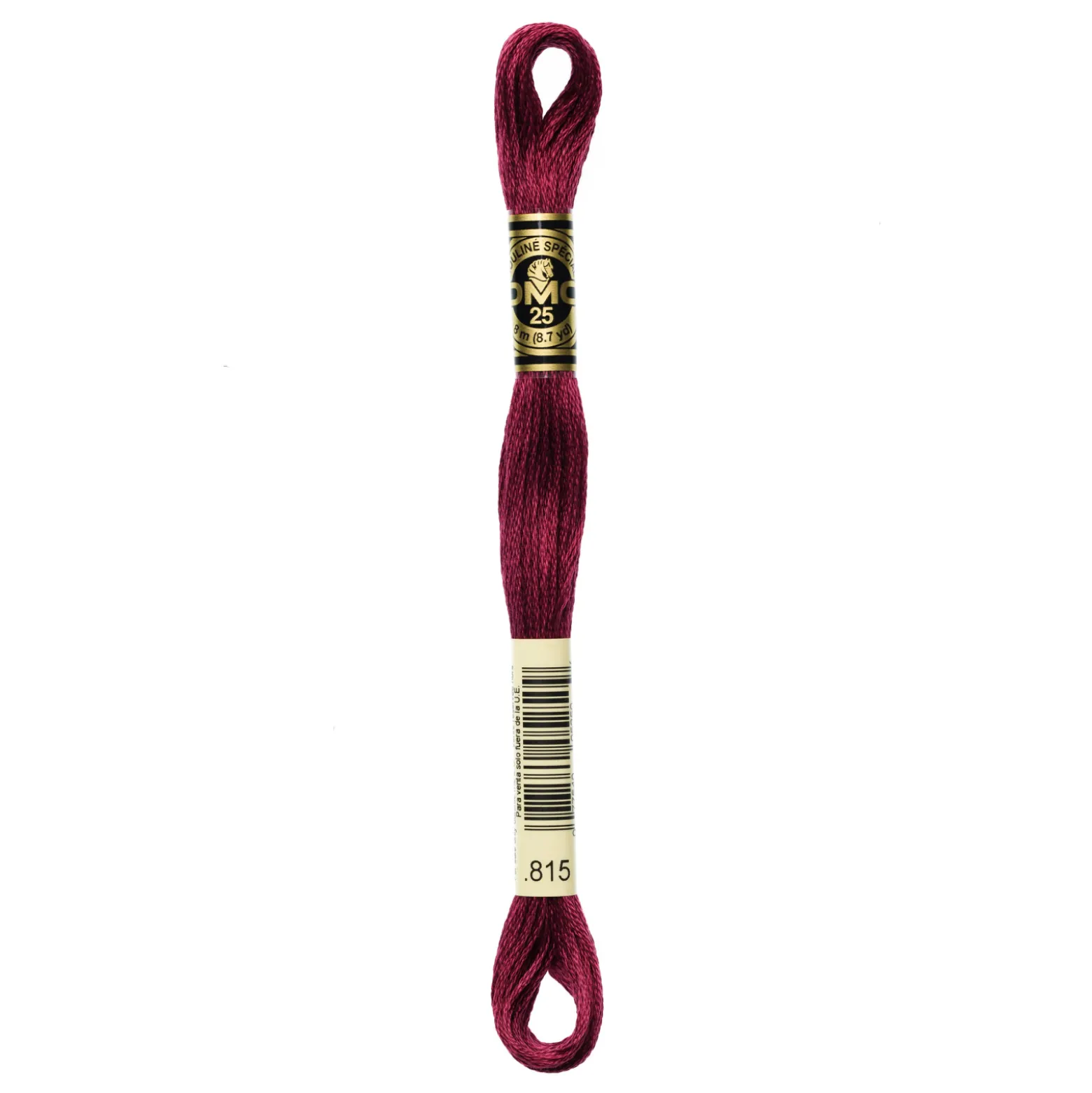 Fil mouliné à broder DMC - 8m - 815 - cerise