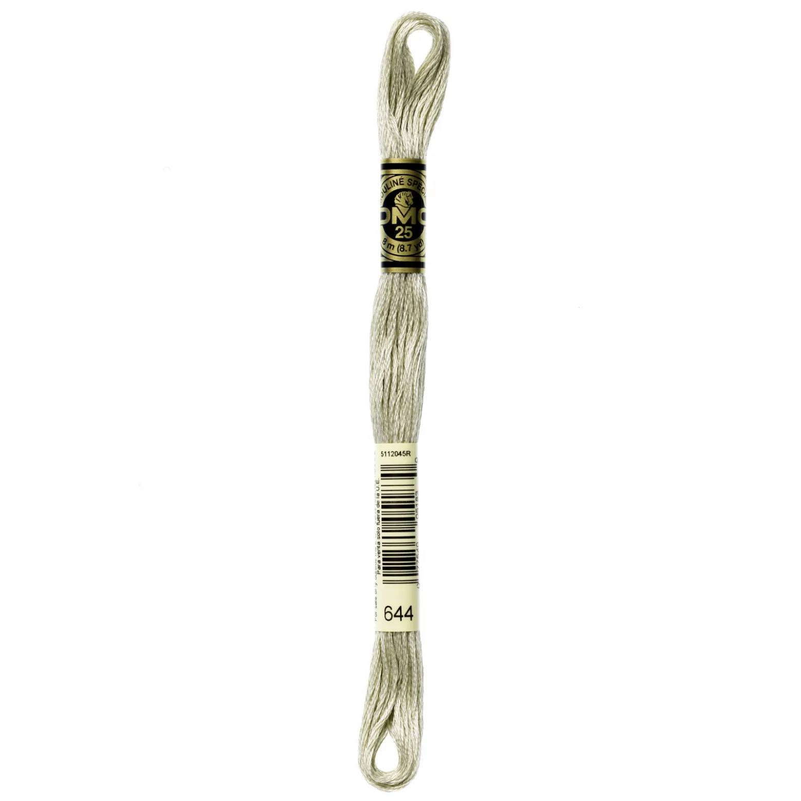 Fil mouliné à broder DMC - 8m - 644 - chanvre