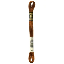 Fil mouliné à broder DMC - 8m - 433 - chocolat