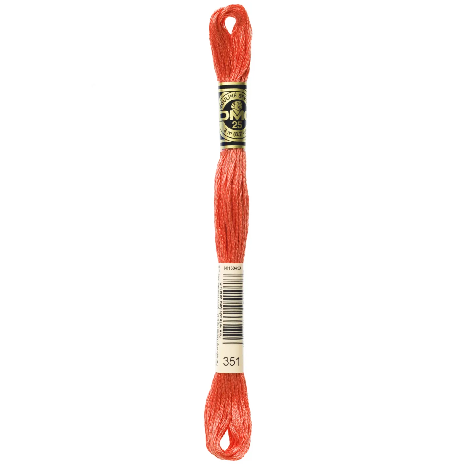 Fil mouliné à broder DMC - 8m - 351 - corail
