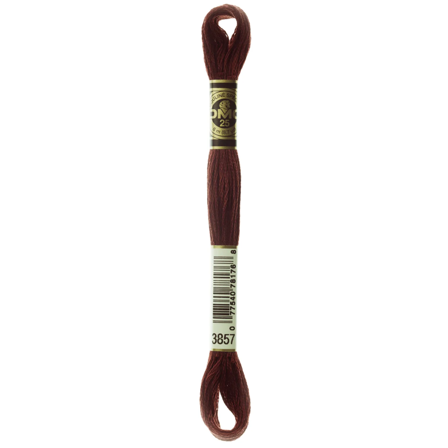 Fil mouliné à broder DMC - 8m - 3857 - cuivre rouge