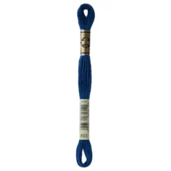Fil mouliné à broder DMC - 8m - 803 - encre bleue