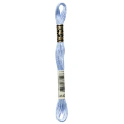 Fil mouliné à broder DMC - 8m - 3840 - fleur de lin bleue
