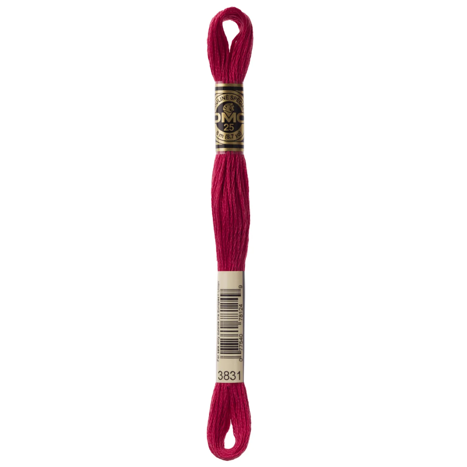Fil mouliné à broder DMC - 8m - 3831 - fraise des bois