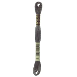 Fil mouliné à broder DMC - 8m - 535 - galet