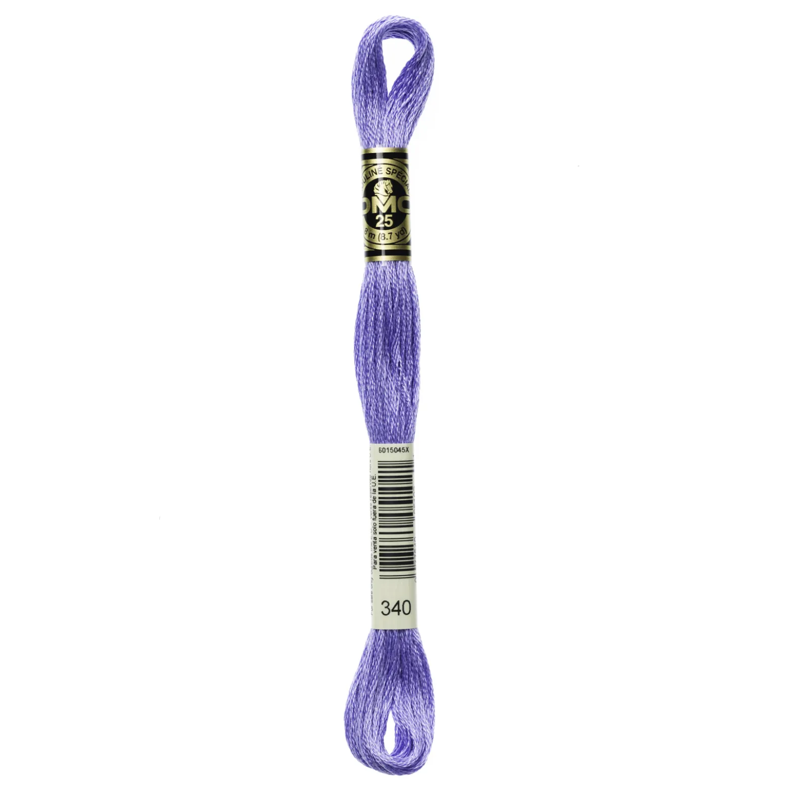 Fil mouliné à broder DMC - 8m - 340 - glycine violette