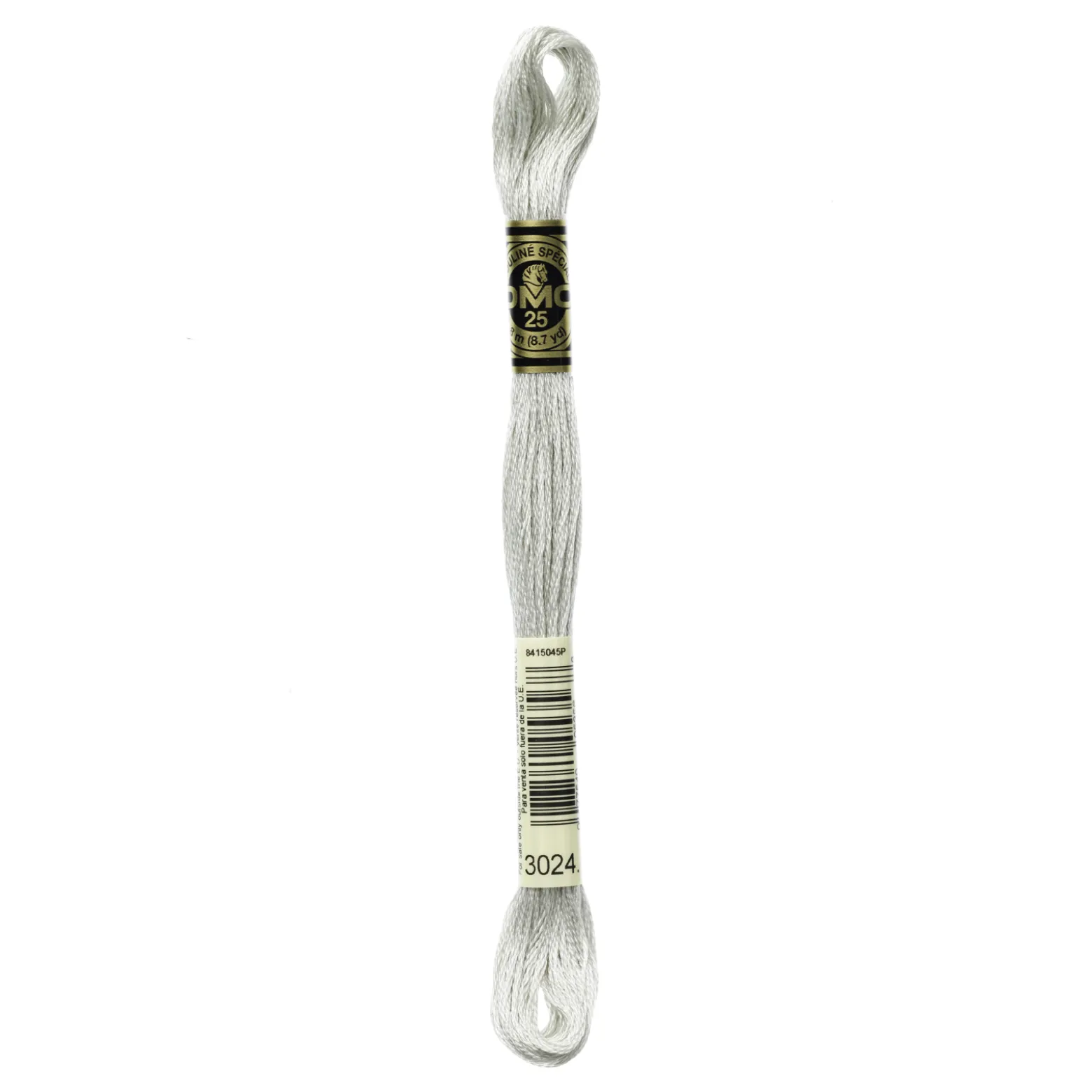 Fil mouliné à broder DMC - 8m - 3024 - gris galet