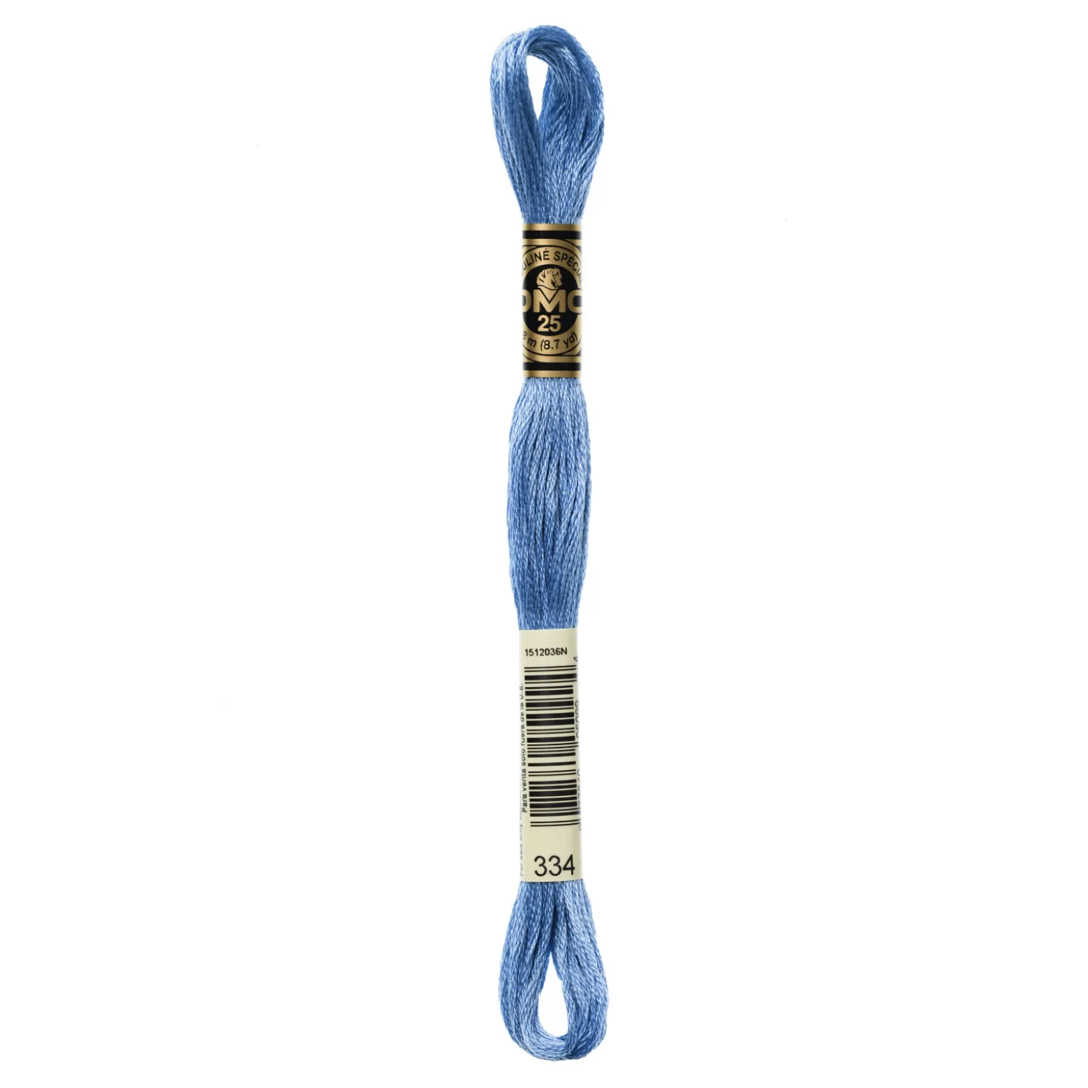 Fil mouliné à broder DMC - 8m - 334 - indigo clair