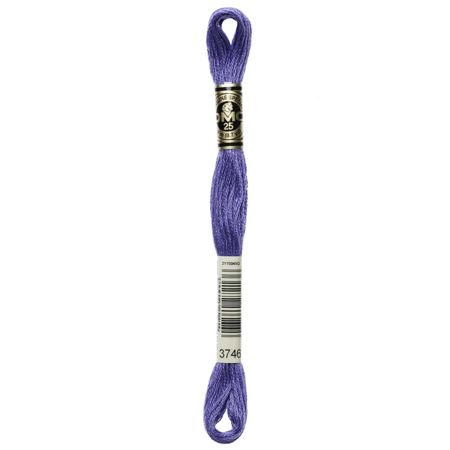 Fil mouliné à broder DMC - 8m - 3746 - iris