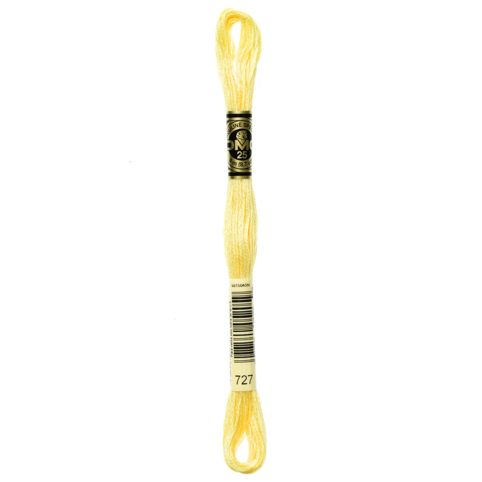 Fil mouliné à broder DMC - 8m - 727 - jaune primevère