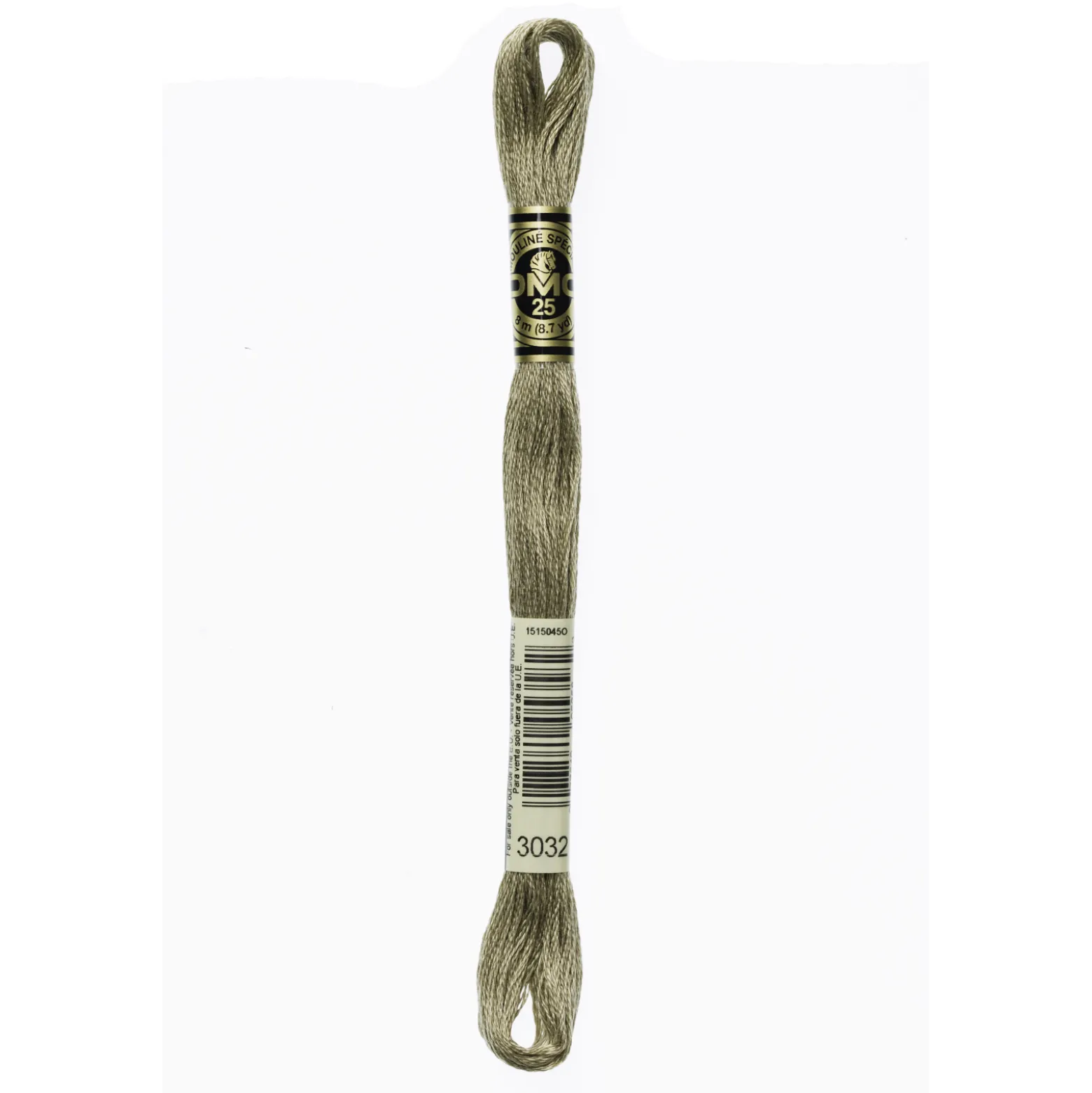 Fil mouliné à broder DMC - 8m - 3032 - lin