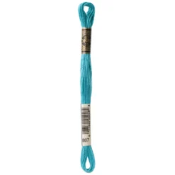 Fil mouliné à broder DMC - 8m - 807 - marée turquoise