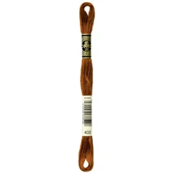 Fil mouliné à broder DMC - 8m - 400 - marron