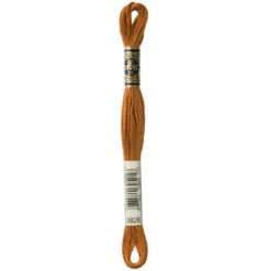 Fil mouliné à broder DMC - 8m - 3826 - marron doré