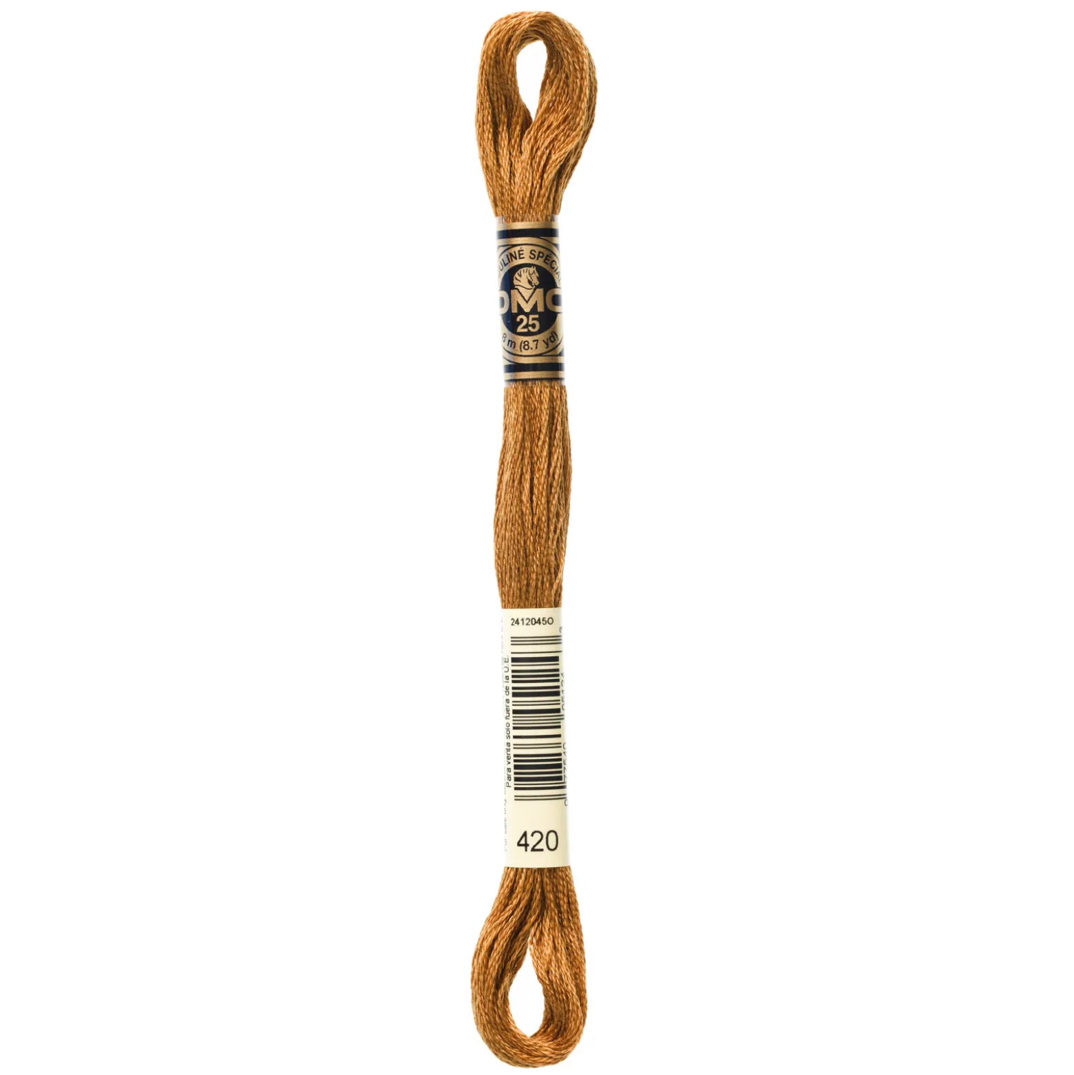 Fil mouliné à broder DMC - 8m - 420 - noisette