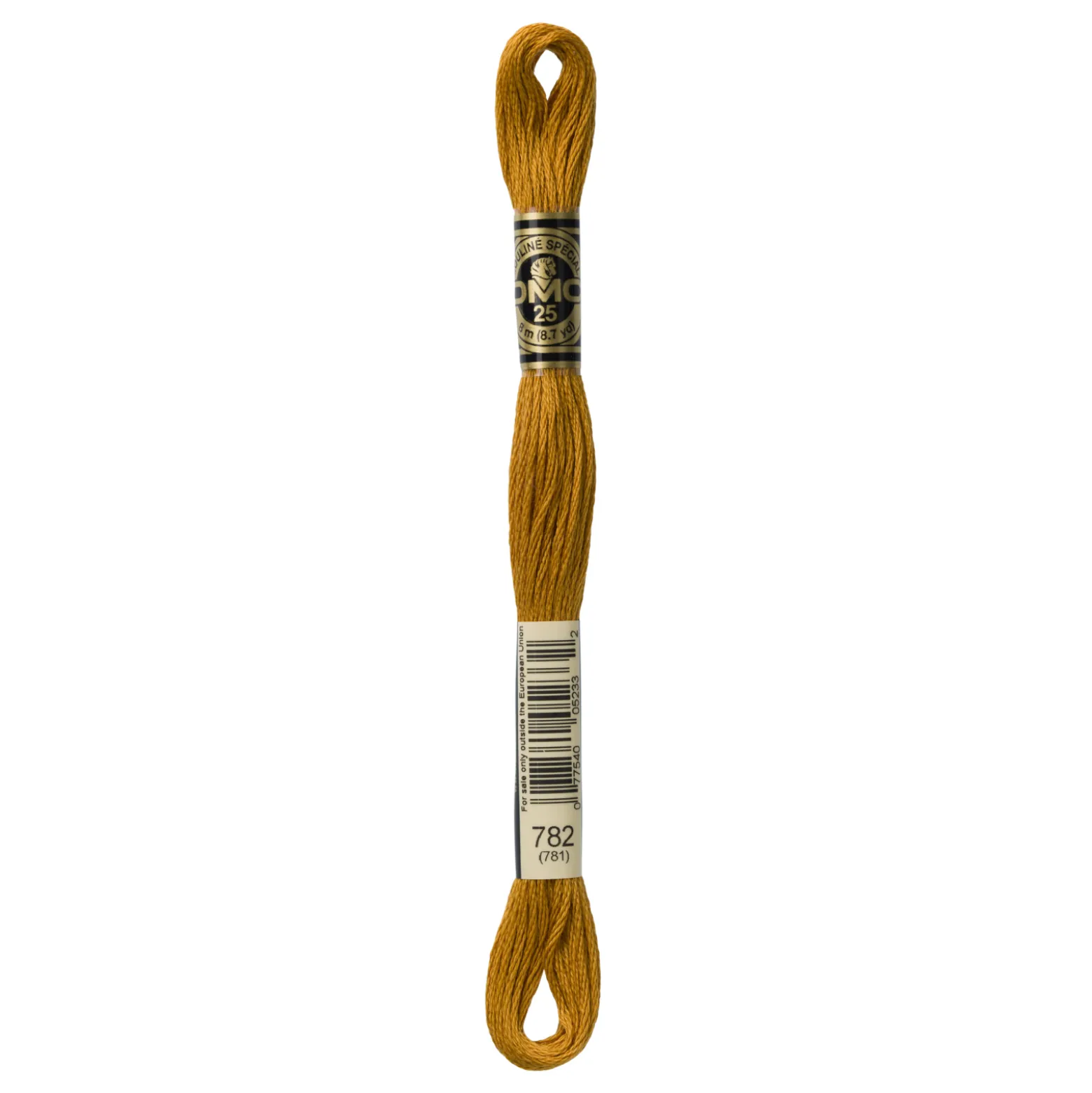 Fil mouliné à broder DMC - 8m - 782 - osier