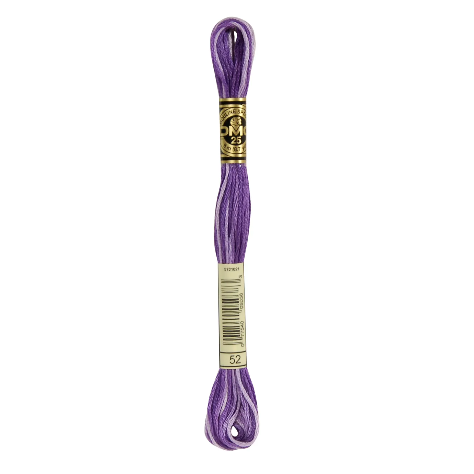 Fil mouliné à broder DMC - 8m - 52 - parfums de violette ombré