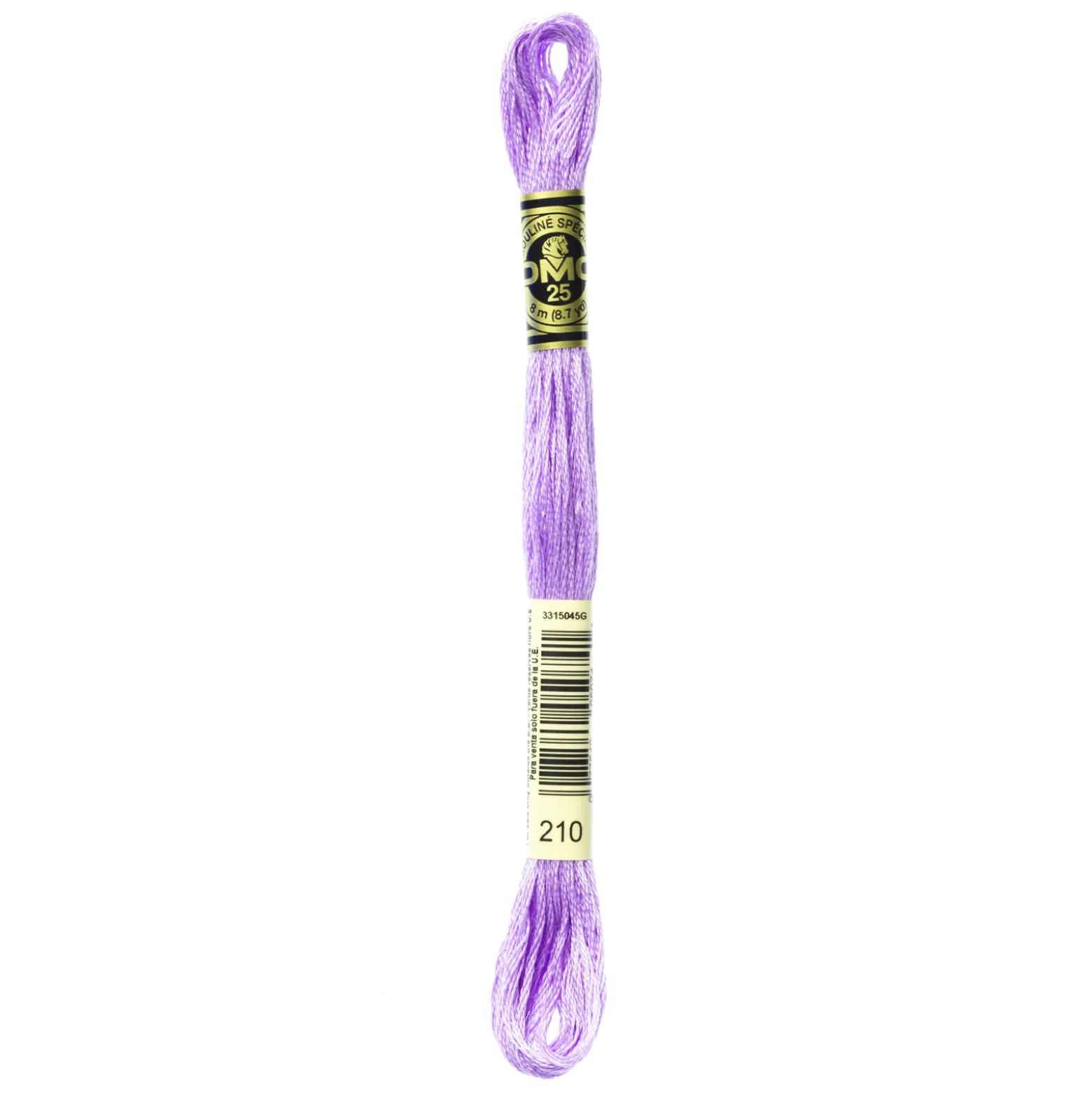 Fil mouliné à broder DMC - 8m - 210 - parme