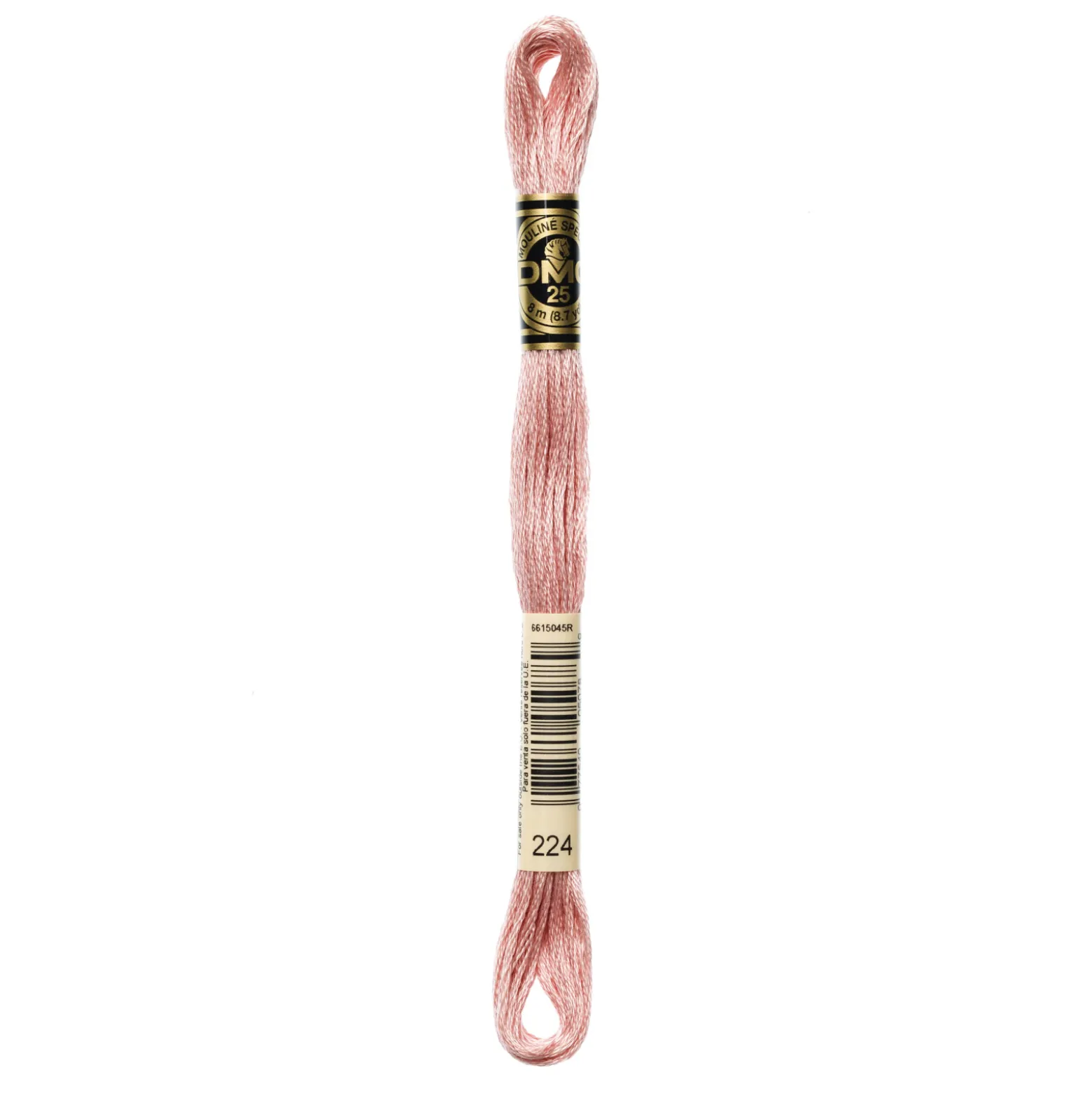 Fil mouliné à broder DMC - 8m - 224 - peau rosée