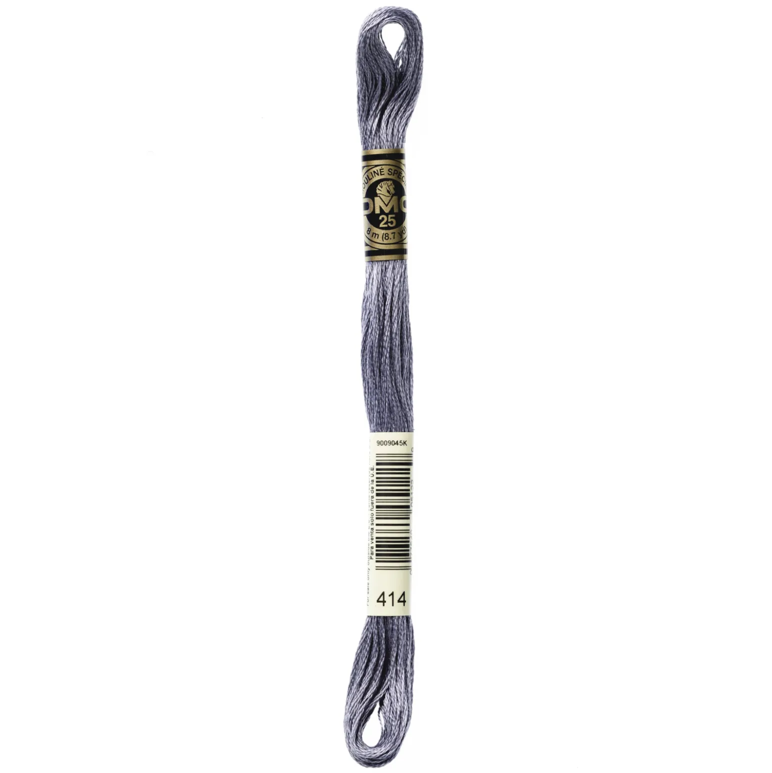 Fil mouliné à broder DMC - 8m - 414 - plomb