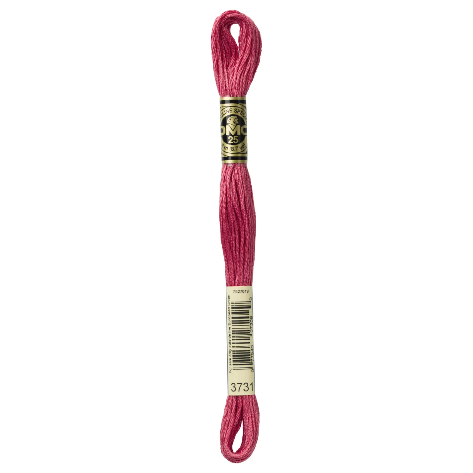 Fil mouliné à broder DMC - 8m - 3731 - poivre rose